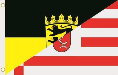 Fahne Flagge Baden-Württemberg-Bremen Hissflagge 90 x 150 cm