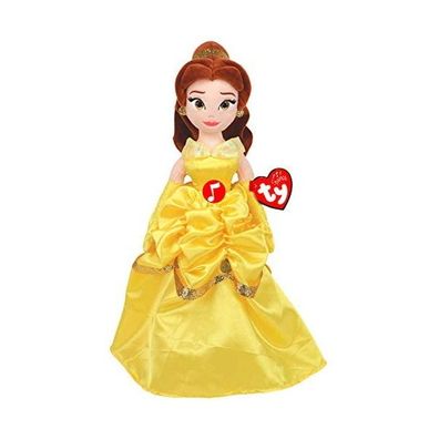 Ty 02409 Disney Princess Belle Stoffpuppe mit Sound Plüsch 40cm Doll Plush