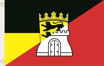 Fahne Flagge Baden-Württemberg-Hamburg Hissflagge 90 x 150 cm