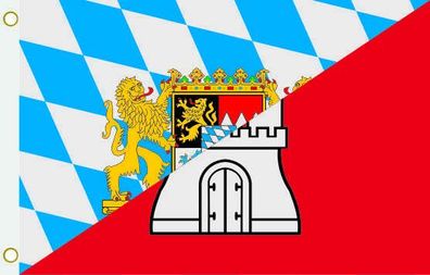 Fahne Flagge Bayern-Hamburg Hissflagge 90 x 150 cm