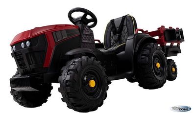 Kinderfahrzeug Traktor Future1000 mit Anhänger 1,6m Elektrotraktor Kindertraktor rot