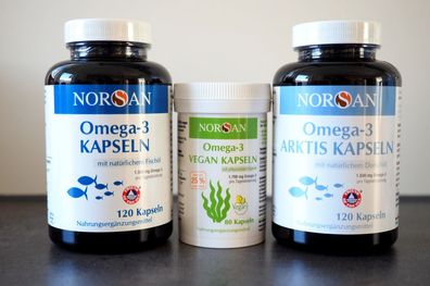 Norsan Omega-3 Kapseln Set Arktis Vegan Total Testset