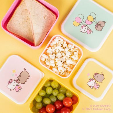 Pusheen & Hello Kitty - Snack Box Set of 3