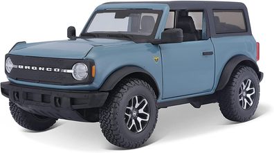 Maisto 31530 - Modellauto - Ford Bronco Badlands '21 (blau, Maßstab 1:24) Auto