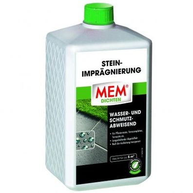 MEM Stein-Imprägnierung 1,0 Liter Steinversiegelung transparente Imprägnierung Nr.