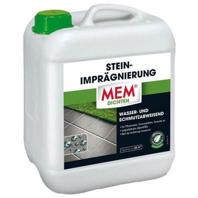 MEM Stein-Imprägnierung 5,0 Liter Steinversiegelung transparente Imprägnierung Nr.