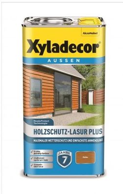 Xyladecor Holzschutz Lasur Plus KIEFER 2,5 Liter Nr. 5362543 Dünnschichtlasur