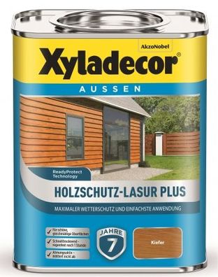 Xyladecor Holzschutz Lasur Plus KIEFER 750 ml Nr. 5362542 Dünnschichtlasur