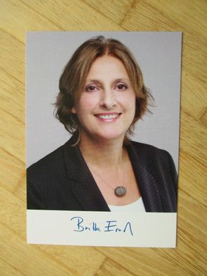 Brandenburg SPD Ministerin Britta Ernst - Autogramm!!! (Gattin Olaf Scholz)