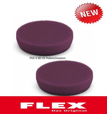 Flex Polierschwamm (2 Stk.) PS-V 80 VE2 violette # 434.442