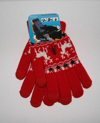 Handschuhe Touch Smartphone Handy Unisex Weihnachten Christmas Winter Nikolaus