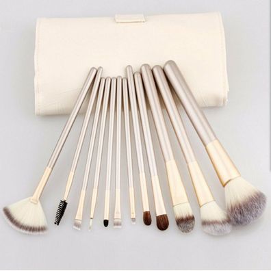 Pinsel Make-up Kosmetik Set 12 Teile Brush Bürste Tasche Beauty