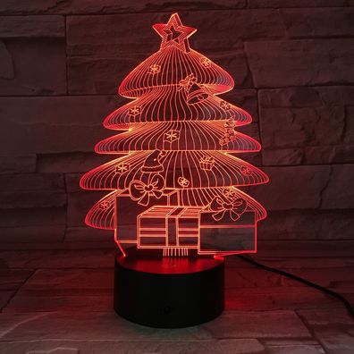 Lampe 3D LED Nachtlicht Tischlampe Schlaflicht Weihnachtsbaum