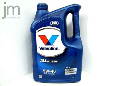 5L (5 Liter) Valvoline ALL-CLIMATE Diesel C3 Motoröl Öl SAE 5W-40 Oil