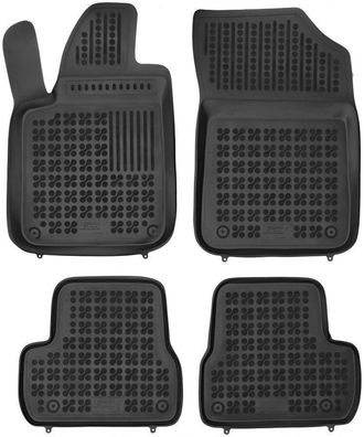 4-teilige schwarze Gummifußmatte für Citroen DS3 Schrägheck Bj. 2010-2016