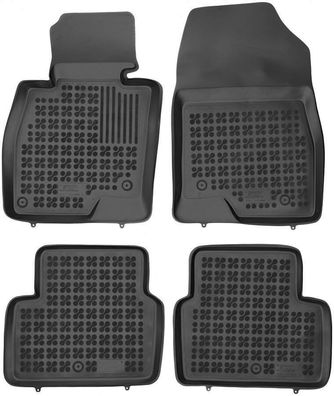 4-teilige schwarze Gummifußmatte für MAZDA 6 Kombi Bj. ab 2013