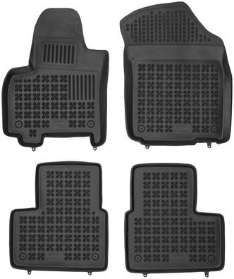 4-teilige schwarze Gummifußmatte für SUZUKI SX4 Bj. 2006-2014