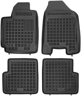 4-teilige schwarze Gummifußmatte für TOYOTA Corolla IX mit Feuerlöscher