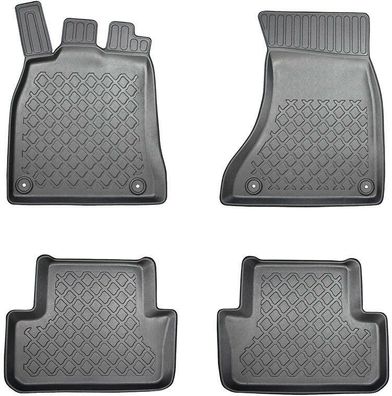 TOP Qualität 4-tlg. Fußmatte + Stopfen für AUDI A4 B8 Bj. 08-15 A5 8TA Bj. 09-16