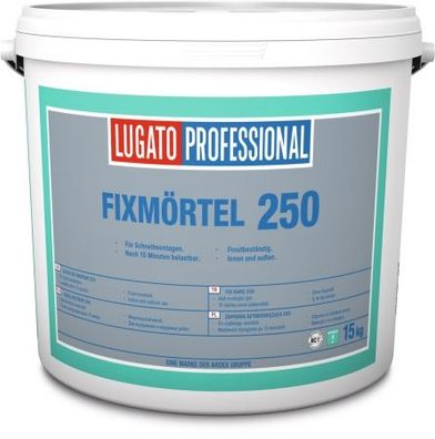 Lugato Fix Mörtel 250 innen und außen 15kg schnell erhärtend