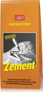 Lugato Zement 5 kg Grauer Portlandzement CEM I 42,5 Nr. 4110