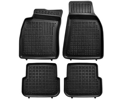 4-teilige schwarze Gummifußmatte für AUDI A6 C6 Stufenheck/ Avant/ Allroad