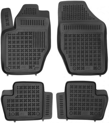 4-teilige schwarze Gummifußmatte für Citroen DS4 Schrägheck Bj. 2011-2015