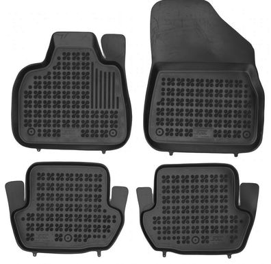 4-teilige schwarze Gummifußmatte für Citroen DS5 Bj. 2012-2015