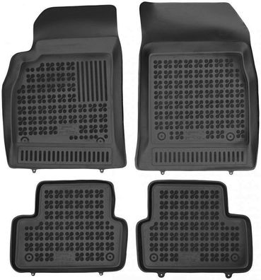 4-teilige schwarze Gummifußmatte für Chevrolet Cruze Bj. 2009-2016