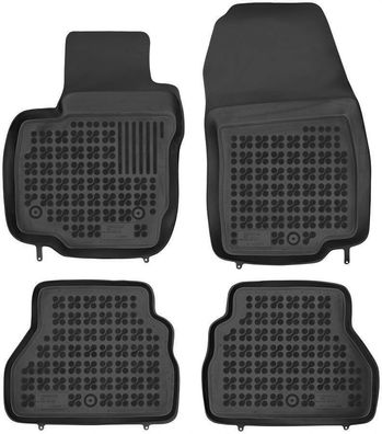 4-teilige schwarze Gummifußmatte für FORD B-Max Bj. 2012-2017