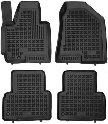 4-teilige schwarze Gummifußmatte für Hyundai ix35 Bj. 2010-2015