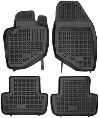 4-teilige schwarze Gummifußmatte für VOLVO S60 01-09 V70 XC70 99-07