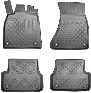 TOP Qualität 4-teilige Fußmatte Stopfen für AUDI A6 C7 Bj. ab 11 A7 4G Bj. ab 10