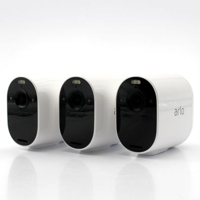 Arlo Essential Spotlight WLAN Überwachungskamera aussen, kabellos, 1080p, Farbnach