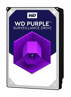 WD Purple int. HDD 10TB 3,5" 7200U/ min 360TB/ Jahr SATA 6Gb/ s für Dauerbetrieb WD10