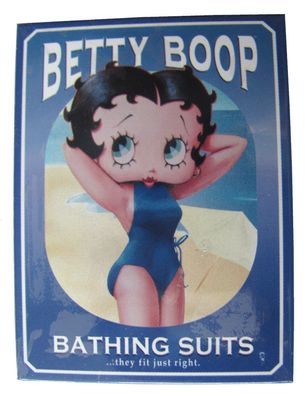Betty Boop - Bathing Suits - Magnet - Kühlschrankmagnet 6 x 8 cm