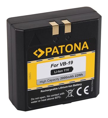 Patona - Ersatzakku kompatibel zu GODOX VB18 / VING 850 Flash - 11 Volt 2000mAh ...