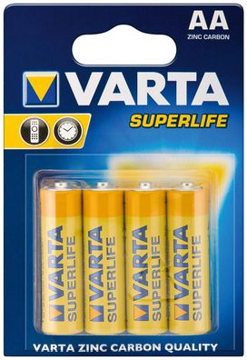 Varta - Superlife 2006 - R6 / AA (Mignon) - 1,5 Volt Zinkchlorid - 4er Blister
