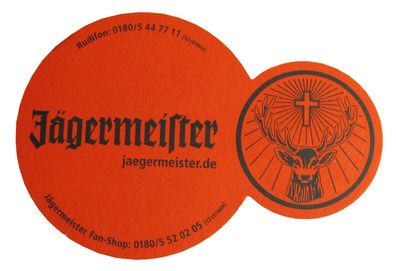 Jägermeister - 10 Doppel-Bierdeckel - Motiv 1