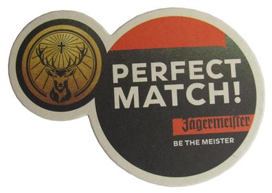 Jägermeister - 10 Doppel-Bierdeckel - Perfect Match