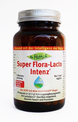 Dr. Hittich Super Flora-Lacto Intenz, 90 Kaps., Fructo-Oligosaccharide