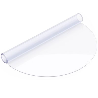Tischfolie Tischschutz PVC Helltransparent Tischdecke 2mm Rund Gerade Kante 90°