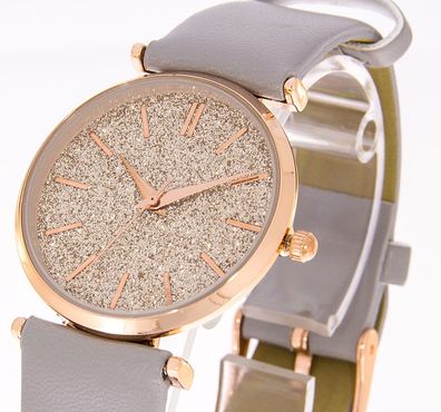 Damenuhr Excellanc Uhr Farbe rosegold grau