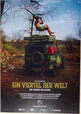 Ein Viertel der Welt - Original Kinoplakat A1 - Reisedoku von Tobias Köhn- Filmposter