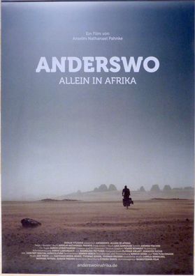Anderswo - Allein in Afrika - Original Kinoplakat A1 -Doku Anselm Pahnke - Filmposter