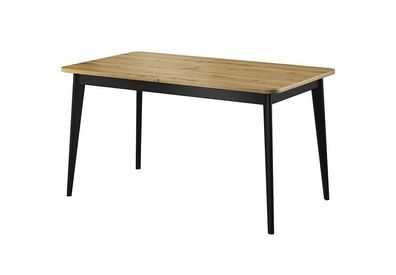 ALTA Tisch Esstisch 80x140 cm auziehbar, Eiche Aristan robust Qualität