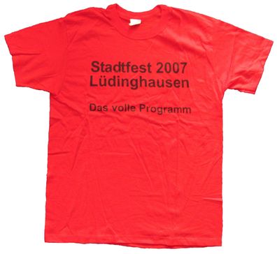 Brauerei König Pilsener - Stadtfest Lüdinghausen - Herren T-Shirt - Gr. M