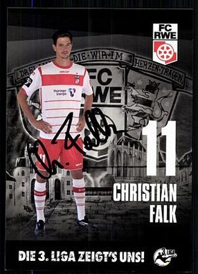 Christian Falk Autogrammkarte Jahn Regensburg 2014-15 Original Sign+ A 88462