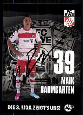 Maik Baumgarten Autogrammkarte Jahn Regensburg 2014-15 Original Sign+ A 88468