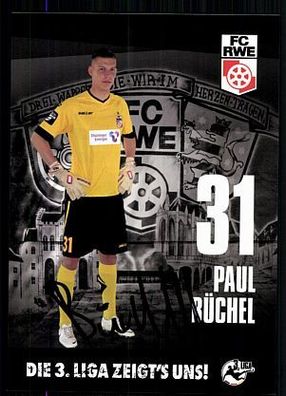 Paul Büchel Autogrammkarte Jahn Regensburg 2014-15 Original Signiert+ A 88471
